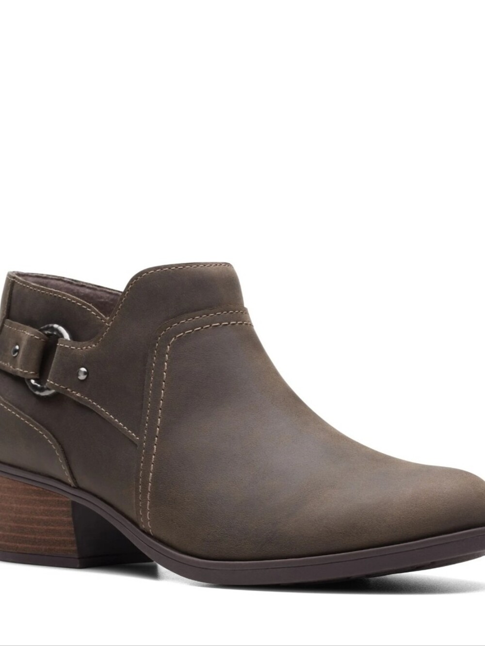 Clarks
Charlten Grace Taupe Oil Leather Ankle Boots